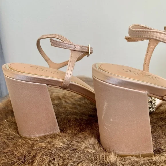 Badgley Mischka - Lori Block Heel in Champagne - Picture 13 of 16